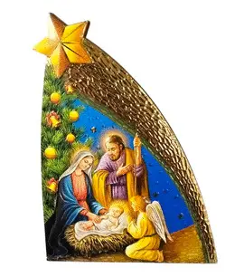 CUADRITO CON NACIMIENTO , ESTRELLA .PARA MESA Y PARED 