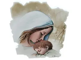 CUADRO VIRGEN CON NIÑO