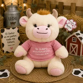 PELUCHE VACA MUMU: TE QUIERO MUUUUUUCHO (1 CORINTIOS 16:14)