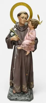 FIGURA SAN ANTONIO. PASTA DE MADERA