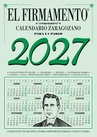 CALENDARIO ZARAGOZANO 2027 PARED FIRMAMENTO