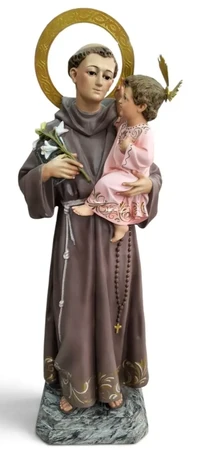 FIGURA SAN ANTONIO. PASTA DE MADERA