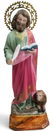 FIGURA SAN MARCOS. PASTA DE MADERA