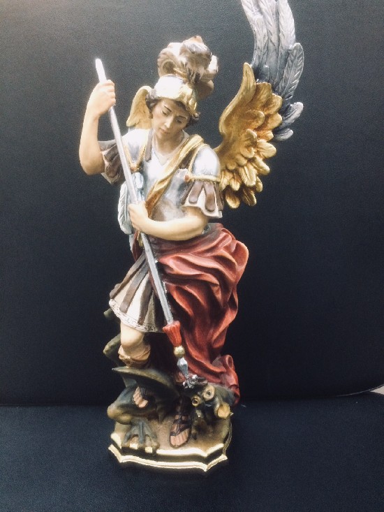 FIGURA SAN MIGUEL ARCÁNGEL TALLA MADERA 68223