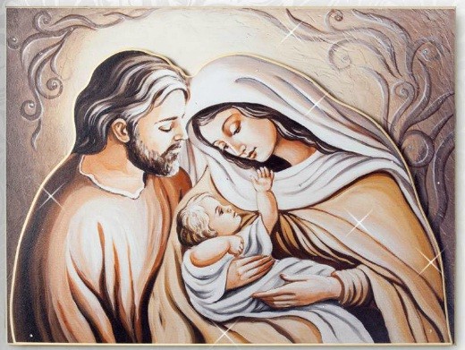 CUADRO MADERA SAGRADA FAMILIA