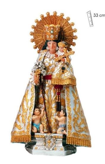 FIGURA VIRGEN DE LOS DESAMPARADOS 33 CM.