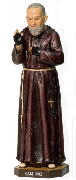FIGURA SAN PÍO DE PIETRELCINA 20 CM.