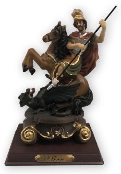 FIGURA DE SAN JORGE A CABALLO