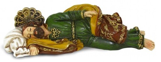 FIGURA DE SAN JOSÉ DORMIDO 12,8 CM. 90992